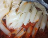 A picture of step 9 of Red sauce pasta.