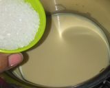 A picture of step 3 of Custard choco coffee pudding.