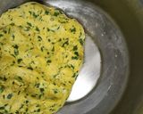 A picture of step 3 of Crispy Methi Masala Puri.