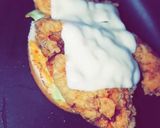 A picture of step 5 of Zinger burger.