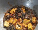 A picture of step 7 of Chatpata Palak Paneer.