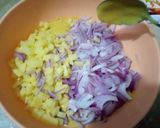 A picture of step 2 of Chatpatay Pakoray.