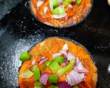 A picture of step 5 of Mini millet pizza.