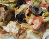 A picture of step 3 of Subway style salad.