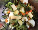 A picture of step 2 of Mix Veg in White Sauce.
