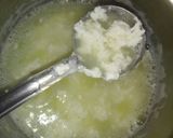 A picture of step 2 of Kesar-Elaichi Kalakand.