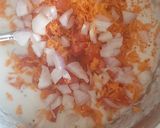 A picture of step 3 of Ground rice flour chilla.