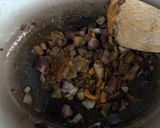 A picture of step 2 of Red lentil soup - vegan.