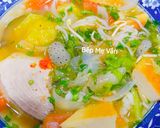 Hình bước làm 6 của món Bún cá- chả cá - sứa Nha Trang