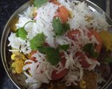 A picture of step 4 of Jodhpur kabuli (layered rice recipe).