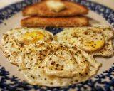 A picture of step 10 of Over-easy Pucker Up Eggs.