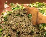 A picture of step 3 of Italian Dirty Rice.