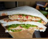 Foto langkah ke 3 dari resep Burger roti tawar.