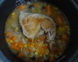 A picture of step 3 of Butter Soy Sauce Pilaf with Roast Chicken and Shimeji Mushrooms.