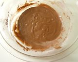 A picture of step 3 of Banana Chocolate Cake Baked in a Frying Pan.