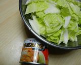 A picture of step 1 of [Farmhouse Recipe] Chinese Cabbage and Canned Mackerel in Miso.