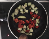 Foto del paso 1 de la receta: Ensalada saludable con berenjena y pimiento