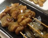 A picture of step 11 of Izakaya Style At Home! Bamboo Shoot and Shiso Leaf Tsukune Patty Skewers.