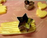 A picture of step 4 of Cute Striped Cheese Hearts.