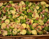 A picture of step 4 of Roasted brussel sprouts w/ bacon!.