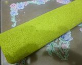 A picture of step 18 of Fluffy Green Tea Chiffon Swiss Roll with Adzuki Cream.