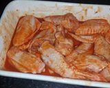 A picture of step 1 of Kickin Hot wings.