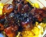 A picture of step 8 of Chicken Breast Yakitori Rice Bowl.