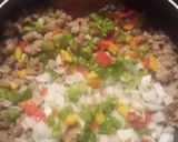 A picture of step 1 of Ebony ' s dirty rice.