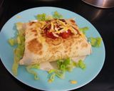 A picture of step 4 of Breakfast crunchwrap :).