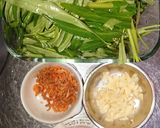 蝦米風炒空心菜的食譜步驟1照片