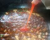 A picture of step 6 of Hara lehsan macaroni.