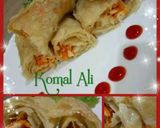 A picture of step 1 of Chicken tikka cheese Roll.