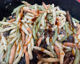 Foto del paso 4 de la receta: Fusilli pugliesi tris con atún y champis