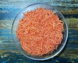 A picture of step 1 of Little Millet Carrot Rice.
