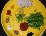 A picture of step 2 of Sattu paratha.
