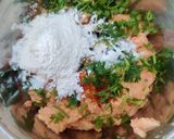 A picture of step 3 of Masoor Dal Pakoda.