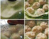 A picture of step 10 of Chicken Momo Recipe without steamer without bamboo basket.