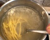 A picture of step 3 of Trofie with Arugula and Walnut Pesto.