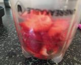 A picture of step 1 of Strawberry Milkshake.