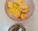 Foto del paso 1 de la receta: Postrecito tibio y saludable de mango a la canela 🥭 sin azúcares agregados ni edulcorantes 🥭
