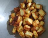 A picture of step 1 of Paneer gravy.