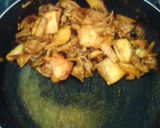 A picture of step 3 of Kid-friendly Pork and Kimchi Stir-fry.