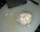 A picture of step 1 of Roasted garlic.