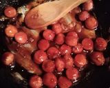 Foto del paso 3 de la receta: Salchichas vegetarianas en salsa bbq!! ☺️
