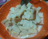 Foto langkah ke 3 dari resep Puding Roti Tawar Kukus.