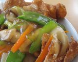 A picture of step 11 of Crispy Fried Gyoza Skins, Like Crispy Yakisoba Noodles.