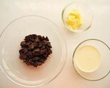 A picture of step 1 of Bittersweet Chocolate Ganache Cream.