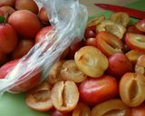 A picture of step 1 of Vickys Asian-Style Plum Sauce, GF DF EF SF NF.