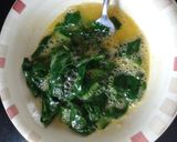 A picture of step 2 of Garden spinach omelette.