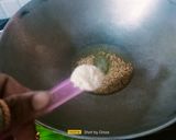 A picture of step 1 of Jowar Flour Khichu OR Sorghum Flour Porridge.
